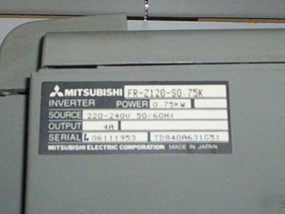 Mitsubishi freqrol inverter fr-Z120-S0.75K FRZ120S0.75K