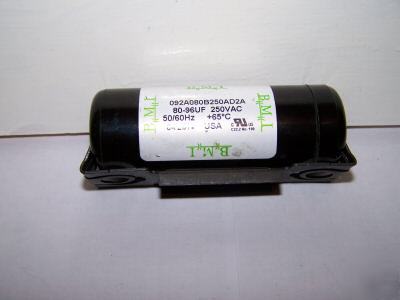 Motor start capacitor 80-96UF 250V cap & fixing bracket