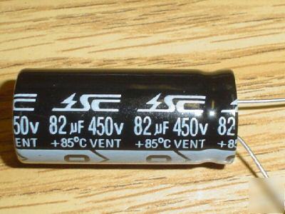 New 10 400V 82UF radial capacitors 