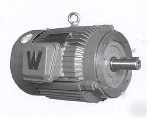 New 3 hp electric motor, c flange footless