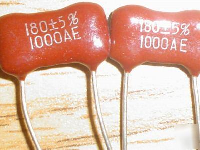 New 5PCS 1000V 180PF dipped silver mica capacitors 