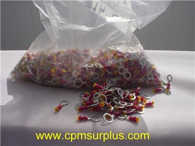 New 807 connectors 22-16 # 8 red w/yellow brand 
