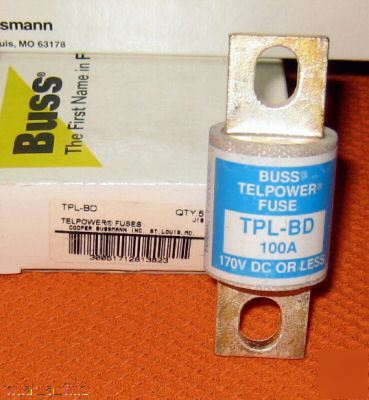 New buss tpl-bd fuse telpower tplbd 100 amp bussmann