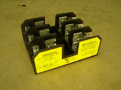 New cooper bussman fuse holder 3 pole BM6033PQ 30A