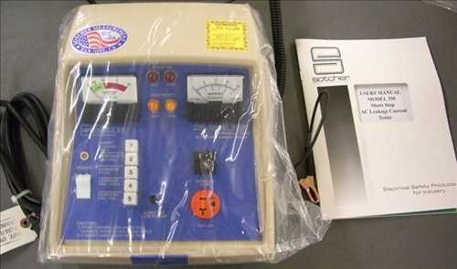 New sotcher 350 short stop ac leakage current tester 