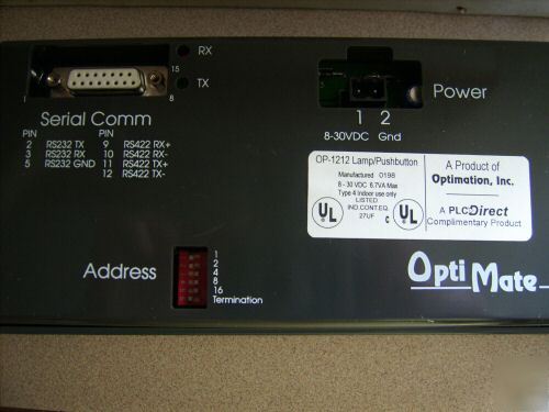 Opti-mate op-1212 lamp/pushbutton 