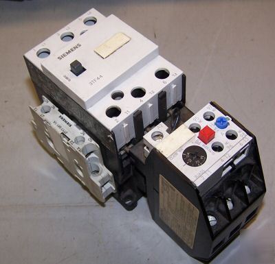 Siemens 3TF4422-0A contactor 3UA5500-2Q overload 