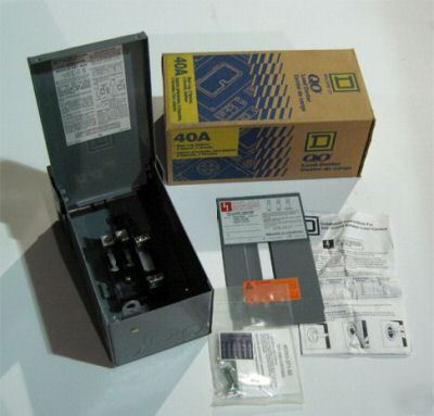 Square d 40 amp outdoor load center circuit breaker box