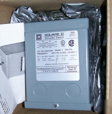 Square-d power transformer,250SV43B, .250KVA, 60 hz, 
