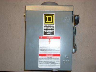 Square d safety switch model D221NRB 30 amp