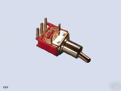 Toggle switches, 0.4VA max spdt miniature, lot of 10