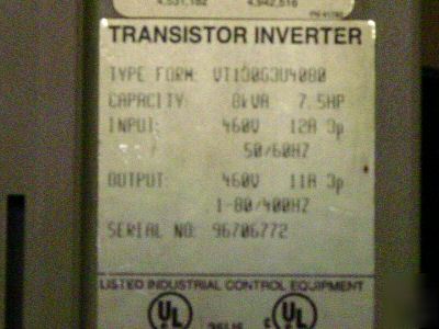 Toshiba vf 7.5HP transistor inverter