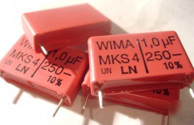 Wima MKS4-ln 1.0UF / 250V high quality film caps X4PCS
