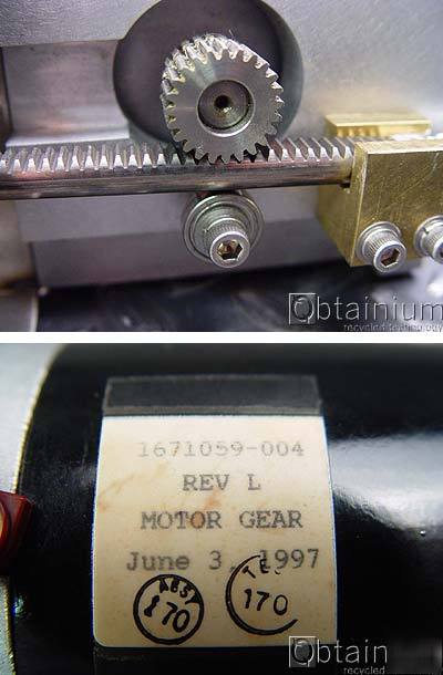 Stepping gear motor 1471059-004 renco encoder gear rod 