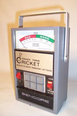 Touch tone cricket transistor fet tester by sencore 