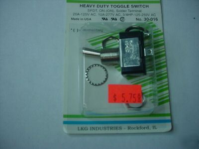 Heavy duty toggle switch, spdt, ( qty 2 ea )