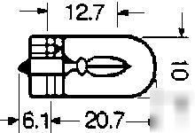 194 (60-60) plastic wedge pigtail socket receptacles