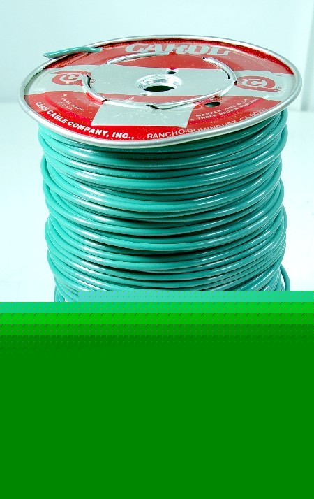 400' carol wire 10AWG green pvc nylon hook-up 90Â°c