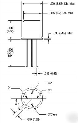 BFS28 n-channel mosfet dual gate - nos