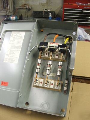 Enclosed switch, 100 amps, siemans catalog no F353