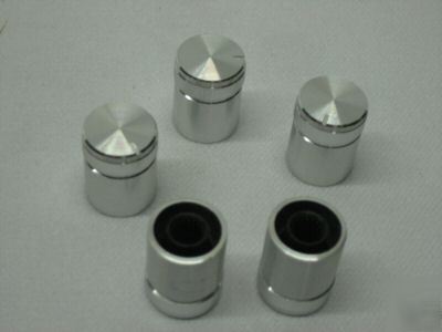 Knob/knobs push on silver