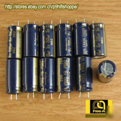 New 120PCS 1500UF 16V rubycon mbz pc capacitors 