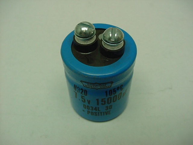 New nippon U32D chemi-con 15000UF 7.5V capacitors