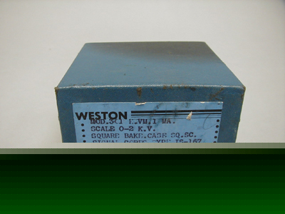 New weston kilovolt dc meter 301 nos