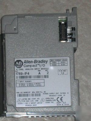 Allen bradley micrologix 1769-IF4 analog input module