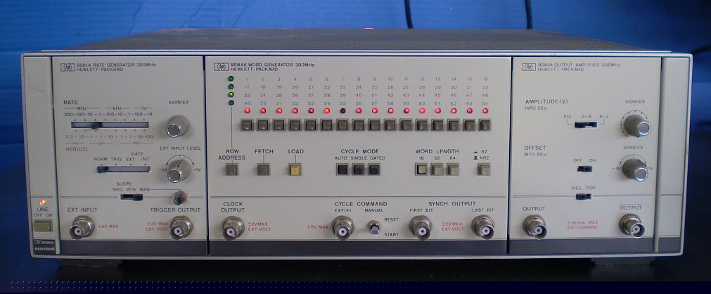 Hp 8081A/8084A/8083A rate /word generator - amplifier