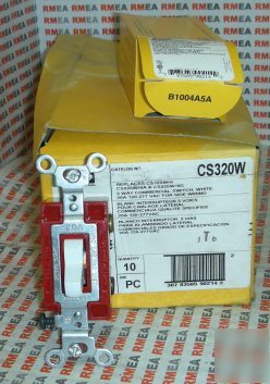 Hubbell heavy dutycommercial 3WAY switch CS320W 10@ lot