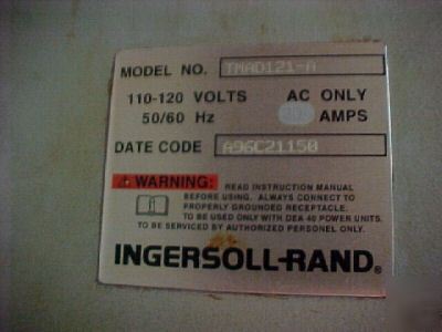 Ingersoll rand control cabinet TMAD121 used as is 