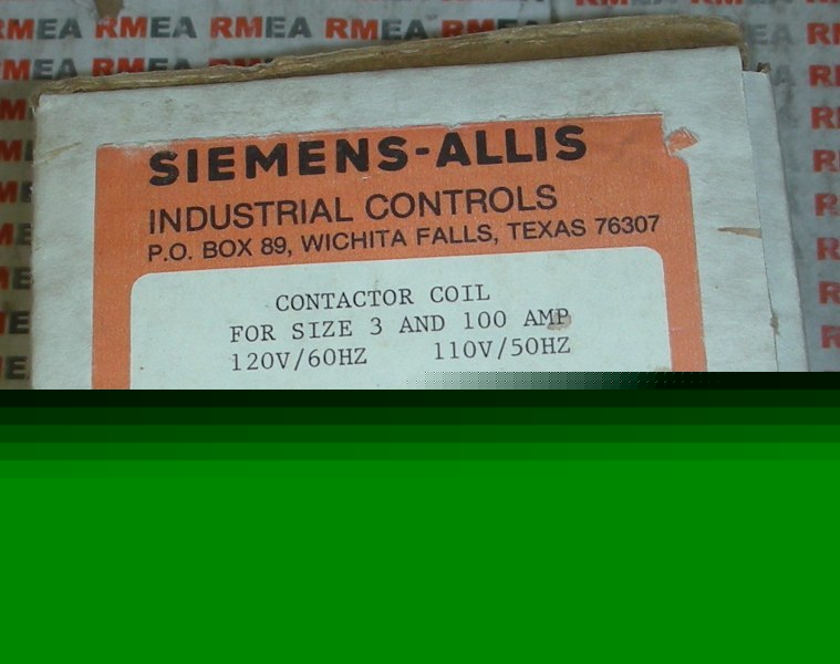 New siemens allis contactor coil 3TY64850AA8 nos