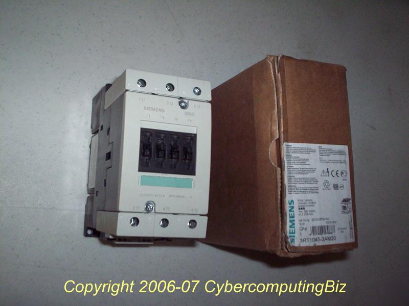 Siemens sirius 3RT1045-3AM20 motor contactors