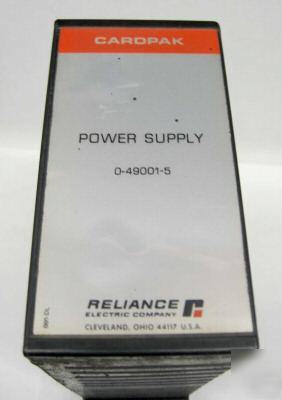Reliance electric cardpak power supply 0-49001-5
