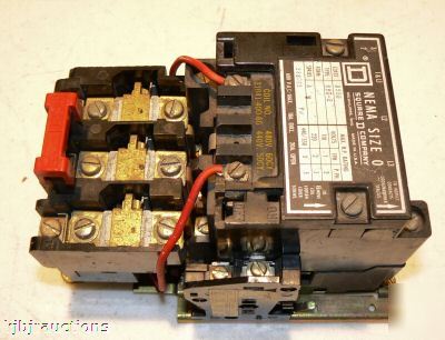 Square d nema 0 open type 8536 motor starter