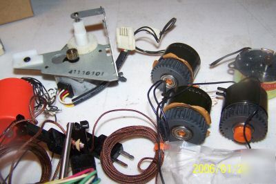 Large lot of components motors,micro clutch brakes