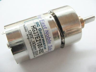 New dc gearhead motor 12V 52:1 192RPM pic mcu robot 