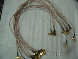 Qty 10 sma male to sma male 23 inch cables