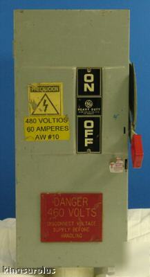 Used 60 amp fusible safety switch