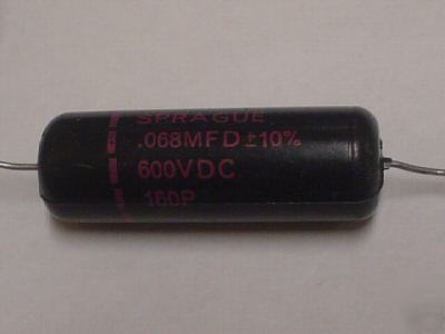 5 sprague 600V .068UF black beauty tube amp capacitors
