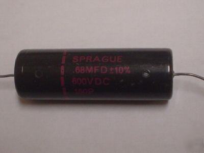 5 sprague 600V .68UF black beauty tube amp capacitors
