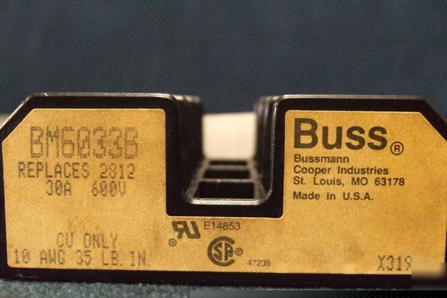 Bussman fuse model BM6033B