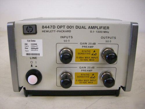 Hp agilent 8447D rf preamplifier, 100 khz - 1.3 ghz 001