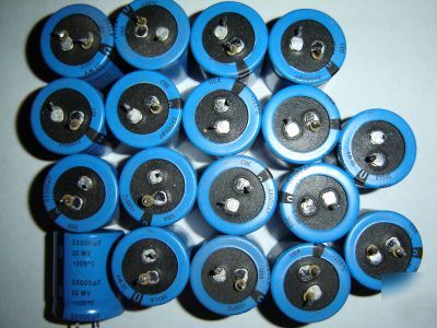 Lot of 18 sprague electrolytic capacitor 33,000UF 10VDC