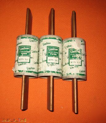 New 3 lot buss limitron KTN300 fuse ktn 300 amp nos