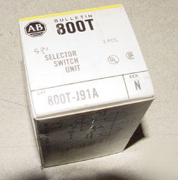 New allen bradley 800T-J91A selector switch 