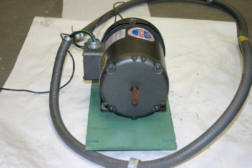 Baldor elec. motor .25 hp. with wire hose