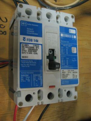 Cutler hammer industrial circuit breaker fdb 3060