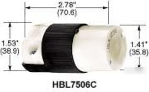Hubbell HBL7506C twist-lock connector body